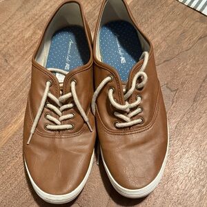 American Eagle by Payless Tan Lace-Up Sneakers